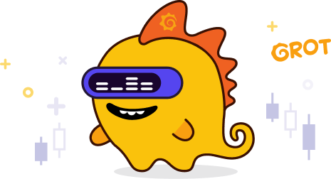Official Grafana Grot Mascot Smiling